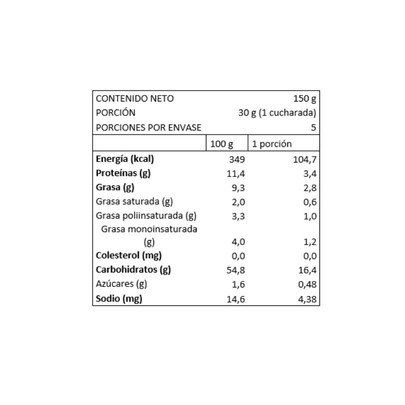 HARINA DE AVENA INTEGRAL 150 g